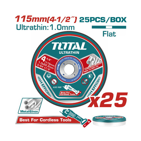 Disk prerës TOTAL Ultra-thin SET 115 X 1mm 25pcs TAC11011525
