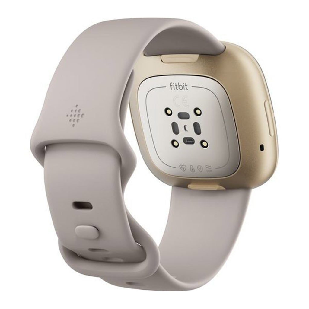 Smart Watch FITBIT Sense Lunar White/Soft Gold