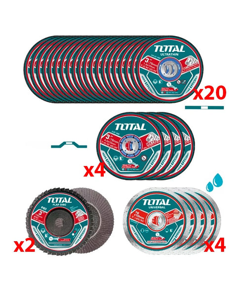 Set diska 30pcs TAC97630 TOTAL