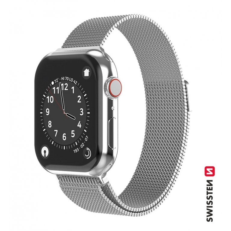 Rrip Metali Rjetë SWISSTEN Për APPLE Watch 38-44mm, Argjend