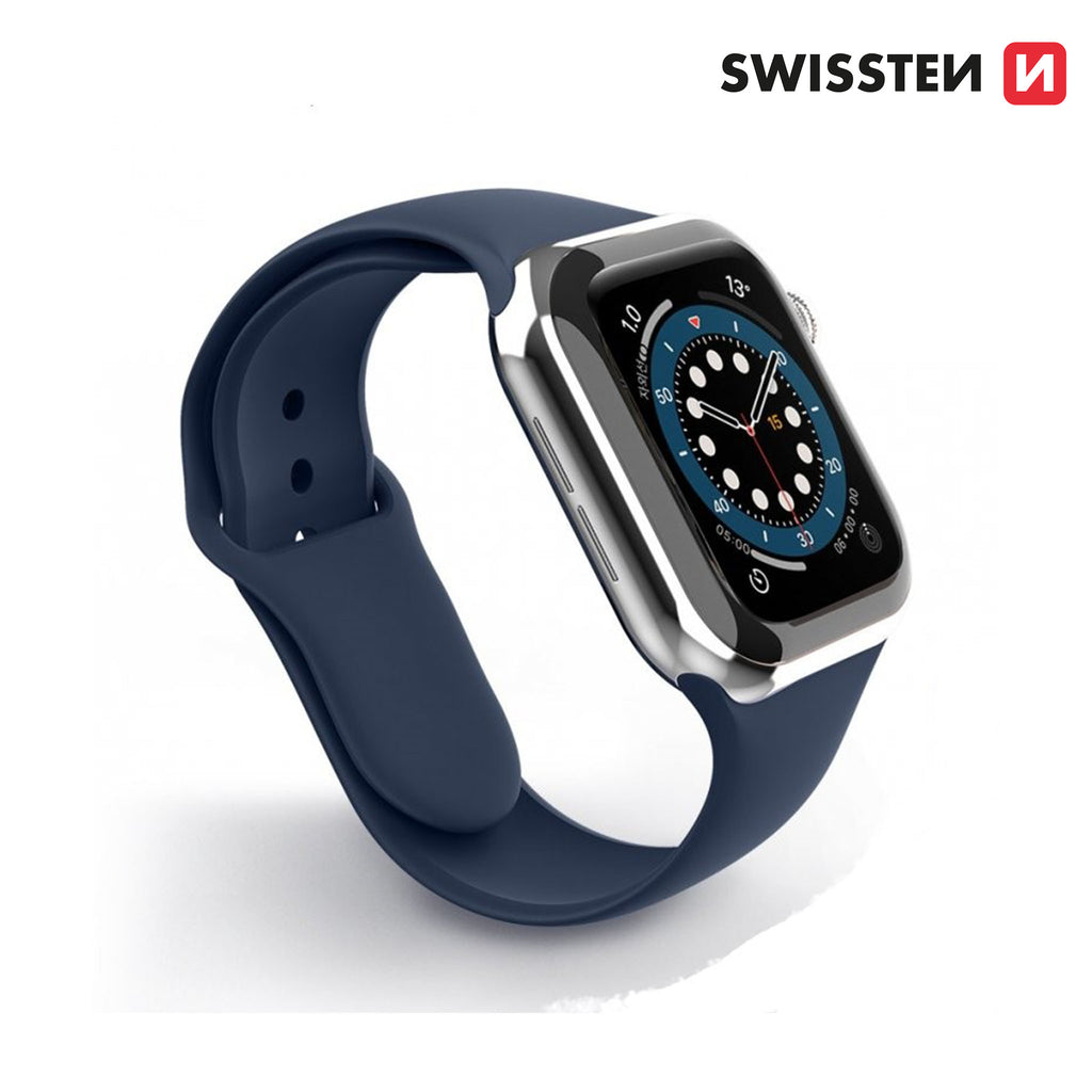 Rrip Silikoni SWISSTEN Për APPLE Watch 38-44mm Kaltër