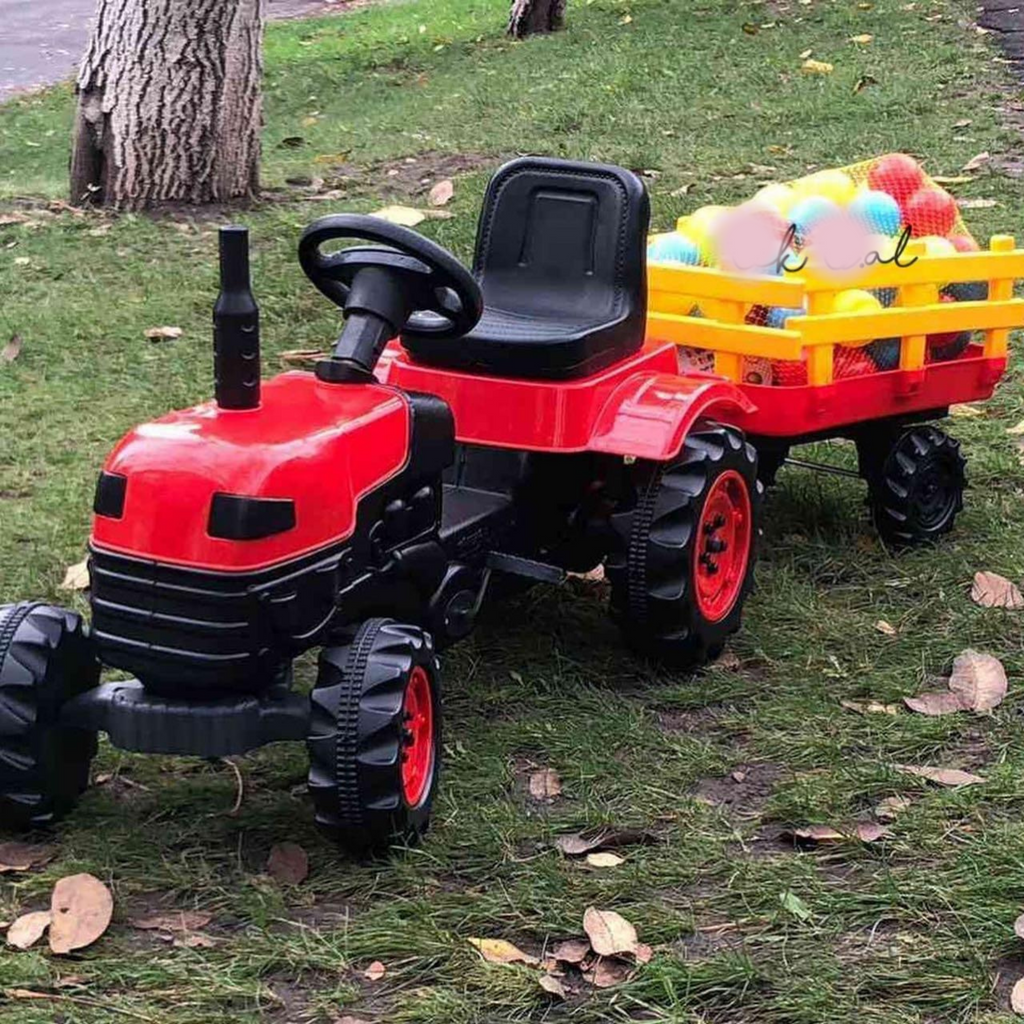 TRAKTOR ME RIMORKIO PER FEMIJË