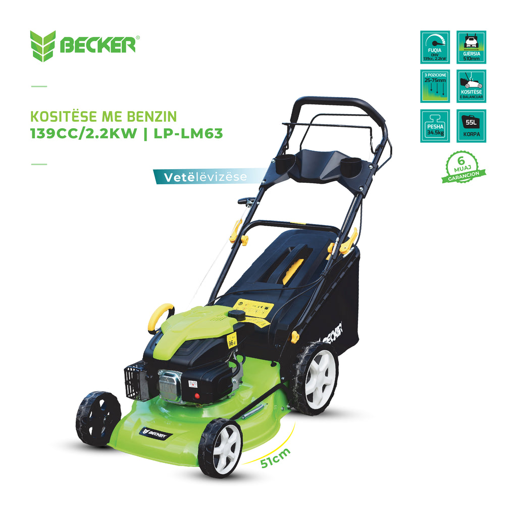 Kositëse me benzinë BECKER LP-LM63