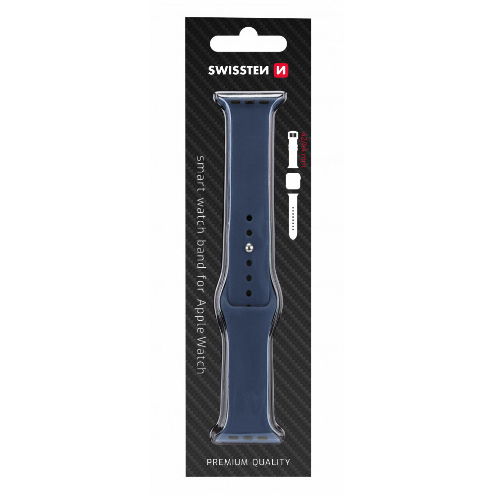 Rrip Silikoni SWISSTEN Për APPLE Watch 38-44mm Kaltër