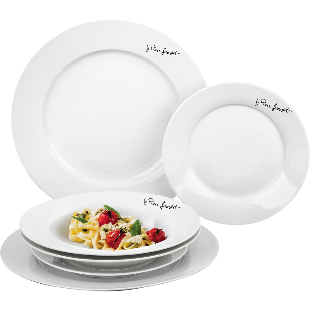 Set pjatash LAMART LT9001, 6 pjesë, të bardha