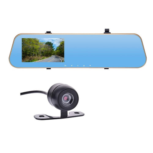 Pasqyrë e Makinës me 2 Kamera, Full HD