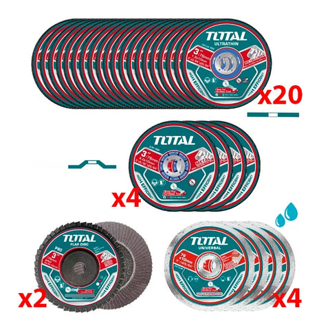 Set diska 30pcs TAC97630 TOTAL