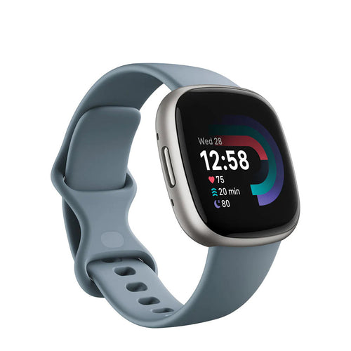 Smart Watch FITBIT Versa 4 Waterfall Blue/Platinum