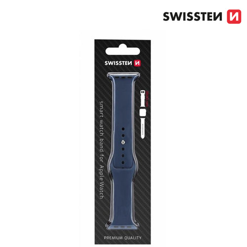 Rrip Silikoni SWISSTEN Për APPLE Watch 38-44mm Kaltër